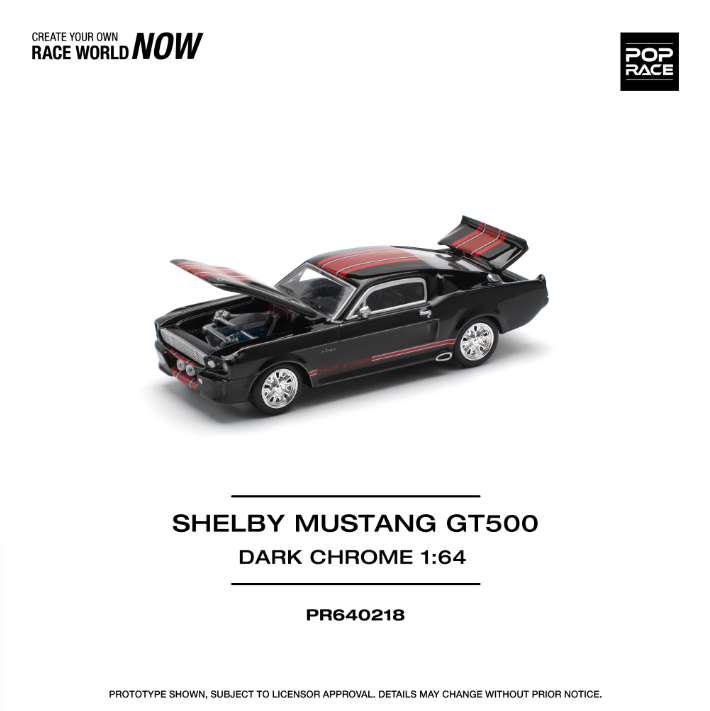 Pop Race Shelby Mustang GT500 Dark Chrome