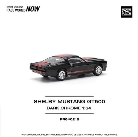 Pop Race Shelby Mustang GT500 Dark Chrome