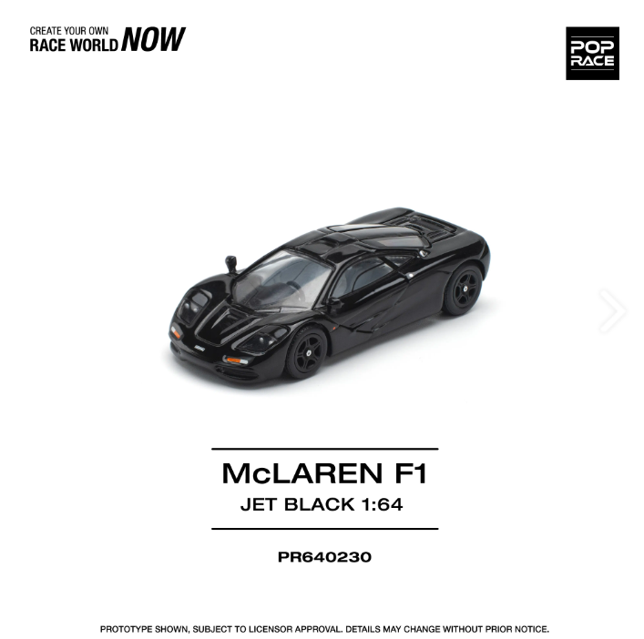 Pop Race McLaren F1 Jet Black 1:64