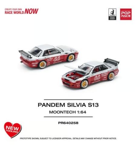 Poprace 1/64 PANDEM SILVIA S13 MOONTECH