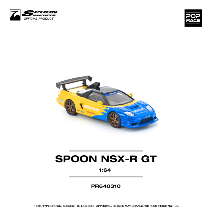 Pop Race Honda NSX-R GT Spoon Sports 1:64 Diecast