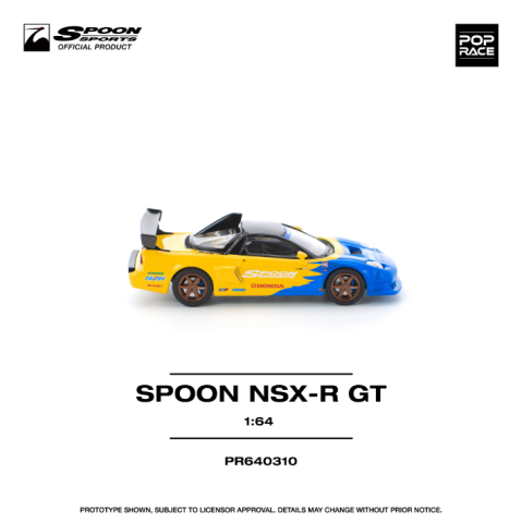 Pop Race Honda NSX-R GT Spoon Sports 1:64 Diecast