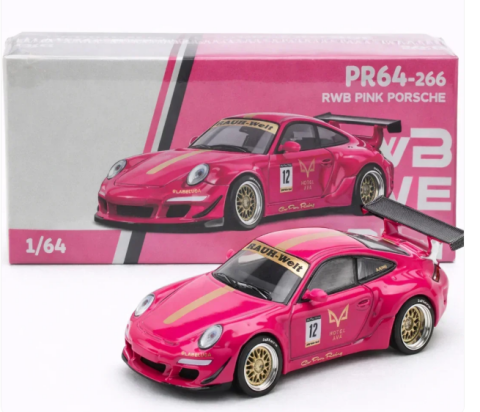 POP RACE PR640187 997 RWB Pembe Porsche 1:64