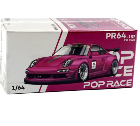 POP RACE PR640187 997 RWB Pembe Porsche 1:64
