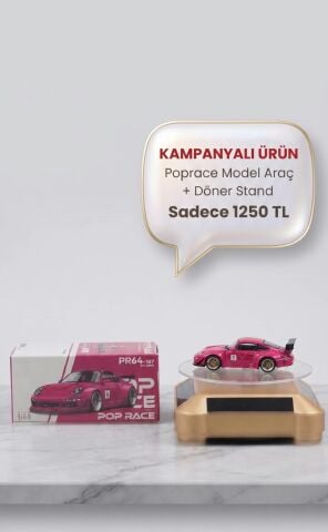 POP RACE PR640187 997 RWB Pembe Porsche 1:64
