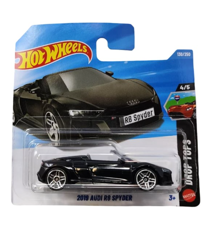 Hot Wheels - 2019 Audi R8 Spyder - Siyah (1/64) JJJ84﻿