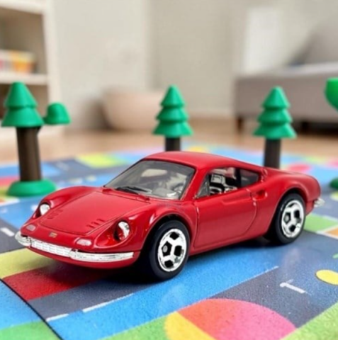 Dino 206 GT Hot Wheels Tekli Araba Koleksiyonluk Klasik Model